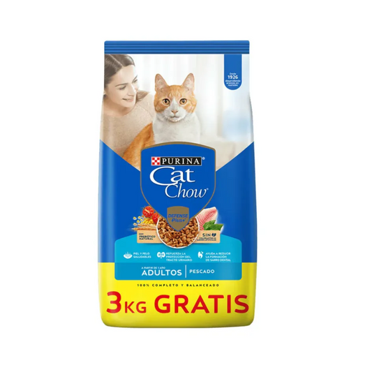 CAT CHOW ADULTO PESCADO Y POLLO 15+3 kg