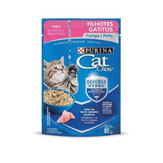 SACHET CAT CHOW GATITOS POLLO 85 grs