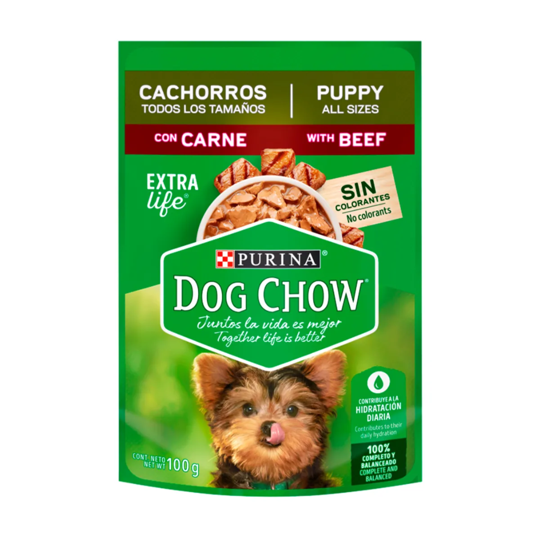 SACHET DOG CHOW CARNE 100GRS