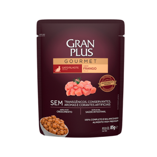 SACHET GRAN PLUS GATO CACHORRO 85 grs