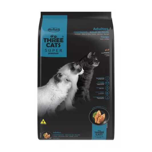 THREE CATS SUPER PREMIUM BOLA DE PELOS 10.1 kg