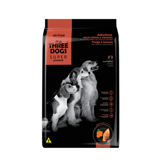 THREE DOGS SUPER PREMIUM ADULTO RAZA MEDIANA